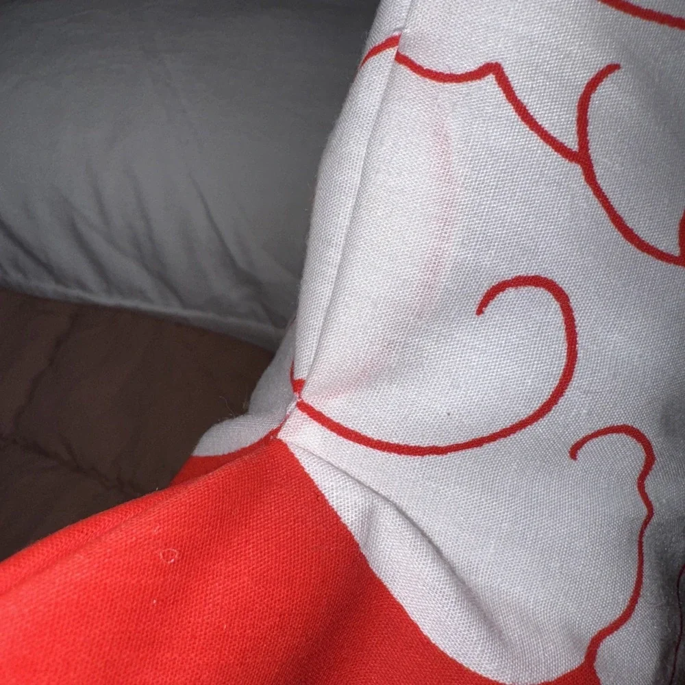 2 Vtg Fabric Handmade Stuffed Santa Pillows For Chair Or Shelf